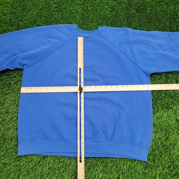Vintage Teddy Bear Sweatshirt Womens XL 24x22 Blue - Picture 6 of 12